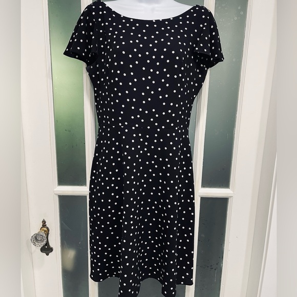 London Times pretty polka dot dress Sz 6 - Picture 1 of 2